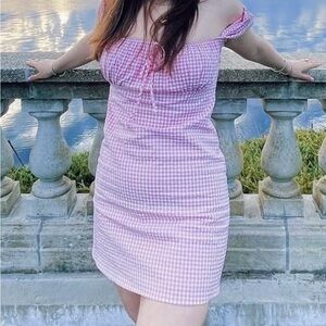 Pink Gingham Dress
